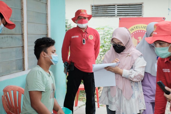 Binda Riau melakukan kegiatan vaksinasi pada pelajar yang bertempat di SMAN 1 Pekanbaru, Kamis, 19 Agustus 2021