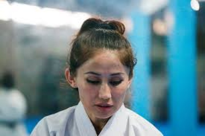 Karateka Afghanistan Meena Asadi. Sumber: Internet