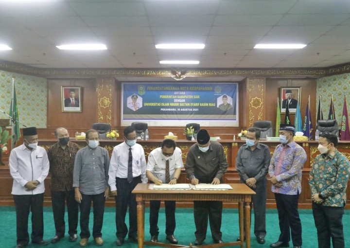 Tingkatkan Kualitas SDM, Siak dan UIN Suska Riau Lakukan MoU (foto/int)