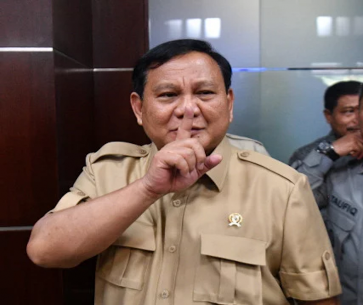 Menteri Pertahanan RI Prabowo Subianto. Sumber: Internet
