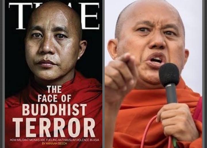 Biksu Ashin Wirathu yang Terlibat Pembantaian Muslim Rohingya Dibebaskan Oleh Junta Militer Myanmar (foto/int)