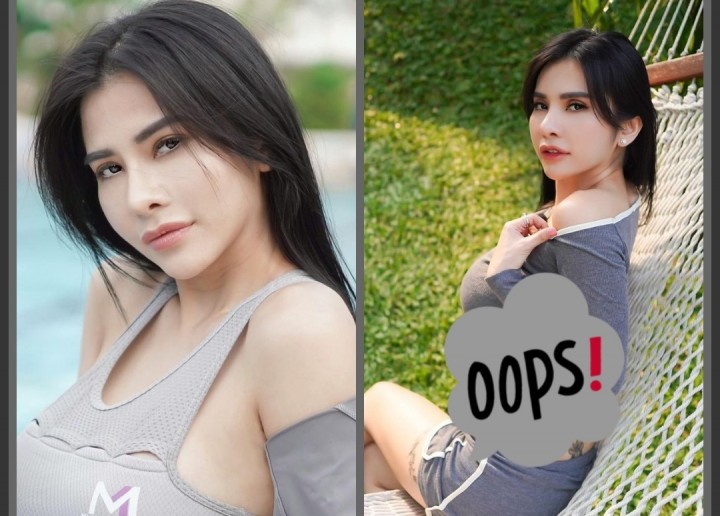 Maria Vania Pakai Baju Ketat Berpose Seksi di Atas Jaring Ayunan, Netizen Salah Fokus Sama Tato Kupu-kupu (foto/int)