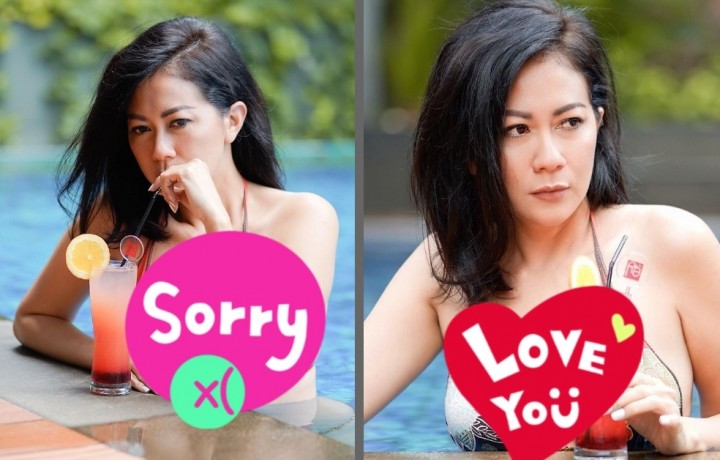 Tante Atien Simon Pakai Bikini Berendam di Kolam Sambil Minum Jus, Netizen Enggak Tahan Bilang Ini (foto/int)
