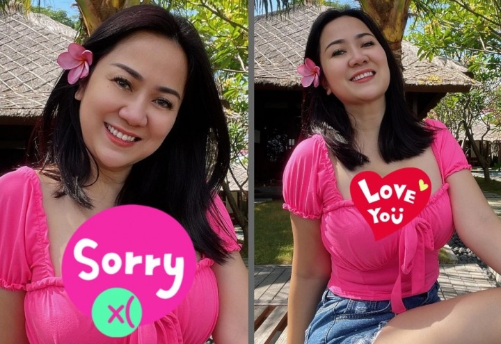 Pose Foto Sambil Senyum, Tante Ernie Pakai Baju Pink Ketat, Netizen Komentar Begini (foto/int)