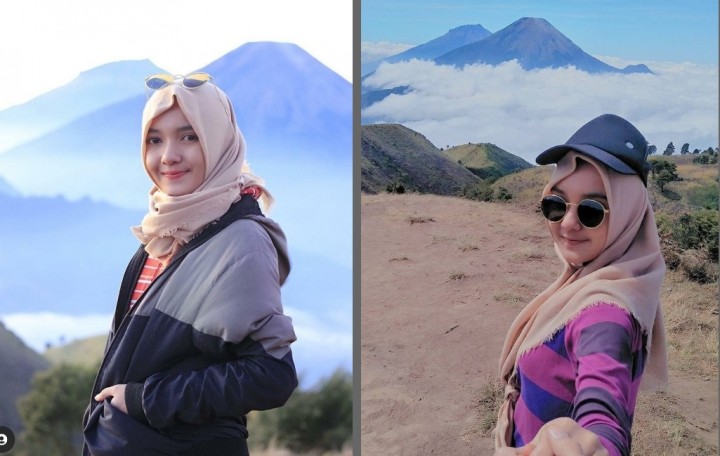 Hijabers Cantik Ini Mendaki Gunung, Bikin Netizen Terpesona (foto/int)
