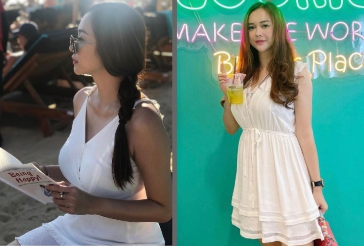 Usia 34 Tahun, Aura Kasih Seksi Pakai Dresss Putih, Netizen: Pakai Skincare Apa Sih? (Foto/int)