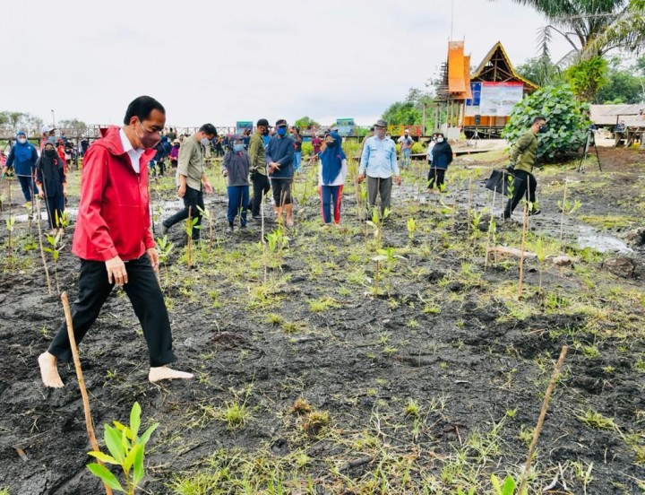 Presiden Republik Indonesia Jokowidodo saat kunker ke Kabupaten Bengkalis