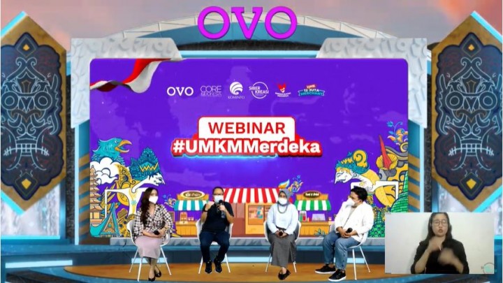 Webinar Dampak Sosial Ekonomi OVO terhadap UMKM Indonesia (Foto: Istimewa)