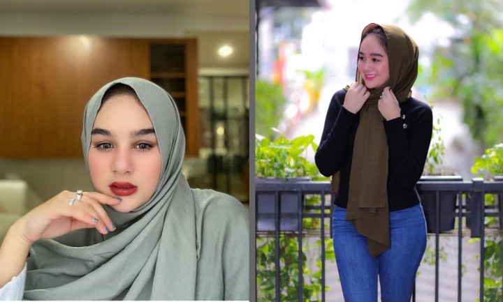 Potret Hana Hanifah Pakai Jilbab dan Tutup Aurat, Netizen Langsung Sebut Begini (foto/int)