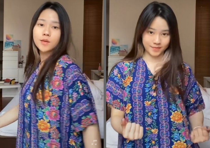 Jessica Jane Goyang Tiktok Pakai Daster dan Tanpa Make Up, Netizen Langsung Bilang Begini (foto/int)