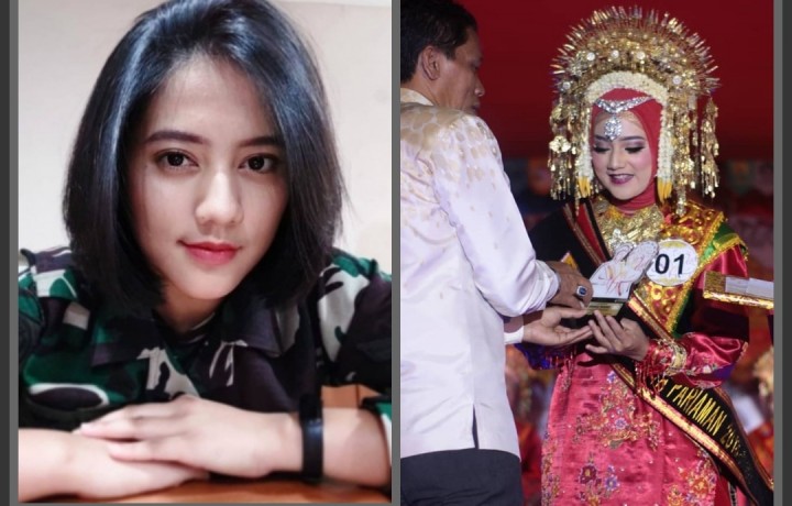 Nabila Prajurit TNI AU Cantik Ternyata Pernah Jadi Duta Pariwisata Pariaman Sumbar (foto/int)