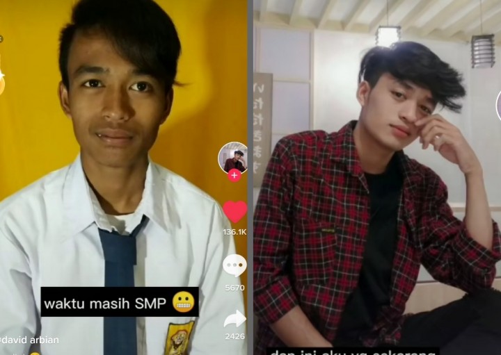 Video Pria Bandingkan Foto SMP Dengan Sekarang, Netizen: Kayak Dua Orang yang Berbeda (foto/int)