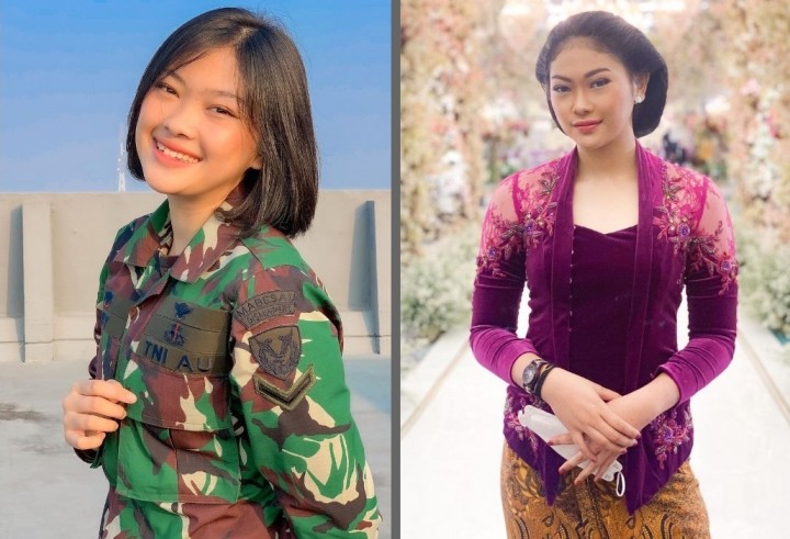 Cantik Prajurit TNI AU Pakai Seragam dan Kebaya, Netizen: Wanita Idaman (foto/int)