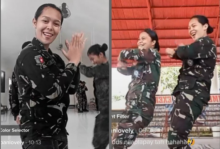 Viral Tentara Wanita Goyang Tiktok, Ditonton Lebih 7 Juta Kali, Netizen Bilang Begini (foto/int)