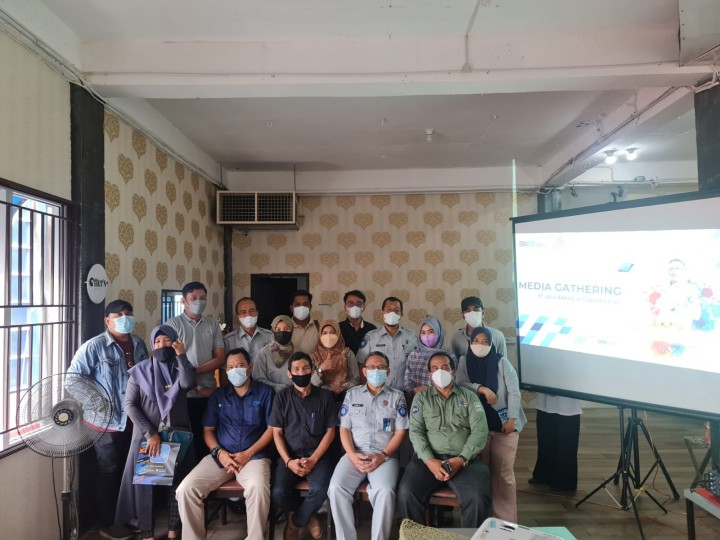 Media gathering Jasa Raharja Cabang Riau bersama wartawan