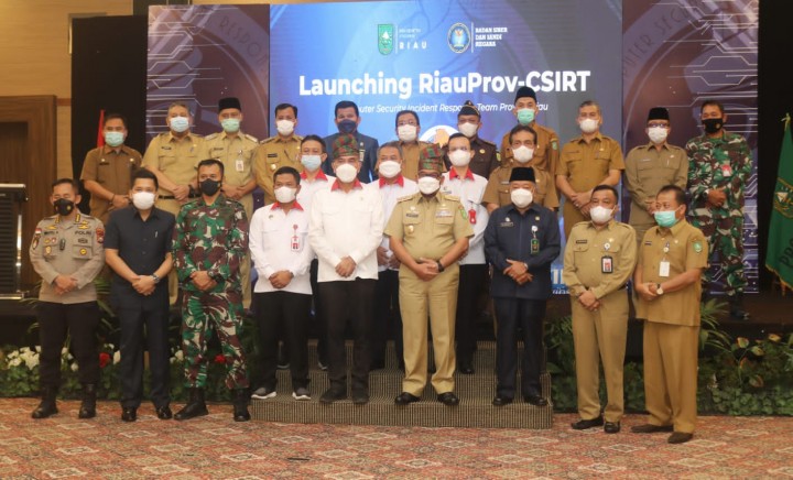 Sekda Siak saat launching Riauprov-CSIRT
