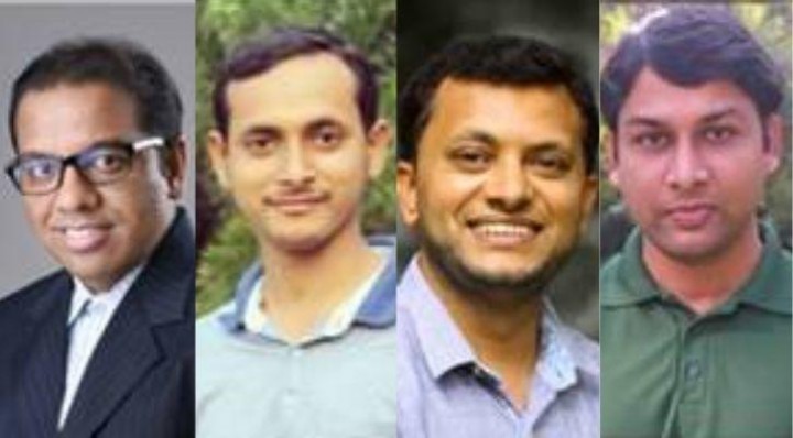 Foto : Prof. Tapas. K. Maji, Dr Soumitra Barman, Dr Ashish Singh dan Faruk Ahamed Rahimi