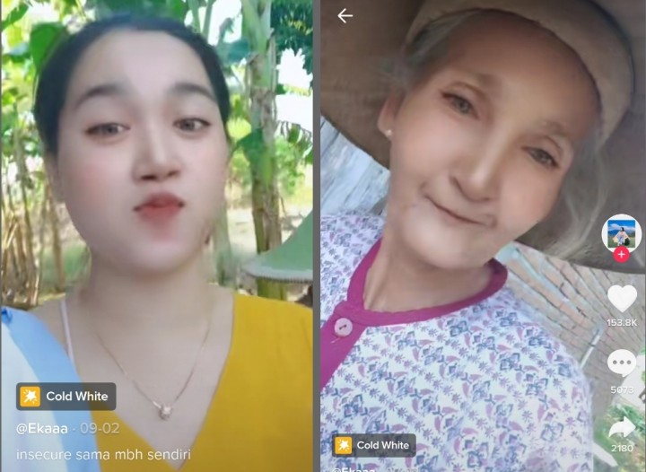 Ditonton 2 Juta Kali, Nenek Cantik Ini Viral di Tiktok, Netizen: Waktu Muda Mbahnya Pasti Kembang Desa (foto/int)