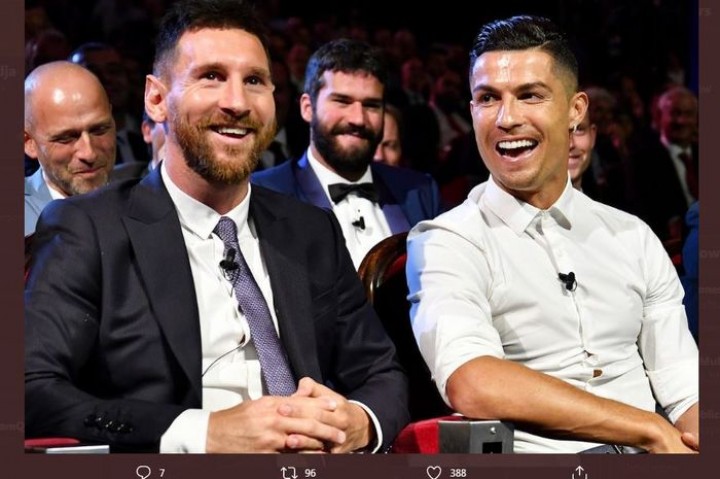 Cristiano Ronaldo dan Lionel Messi. Sumber: BolaSport.com
