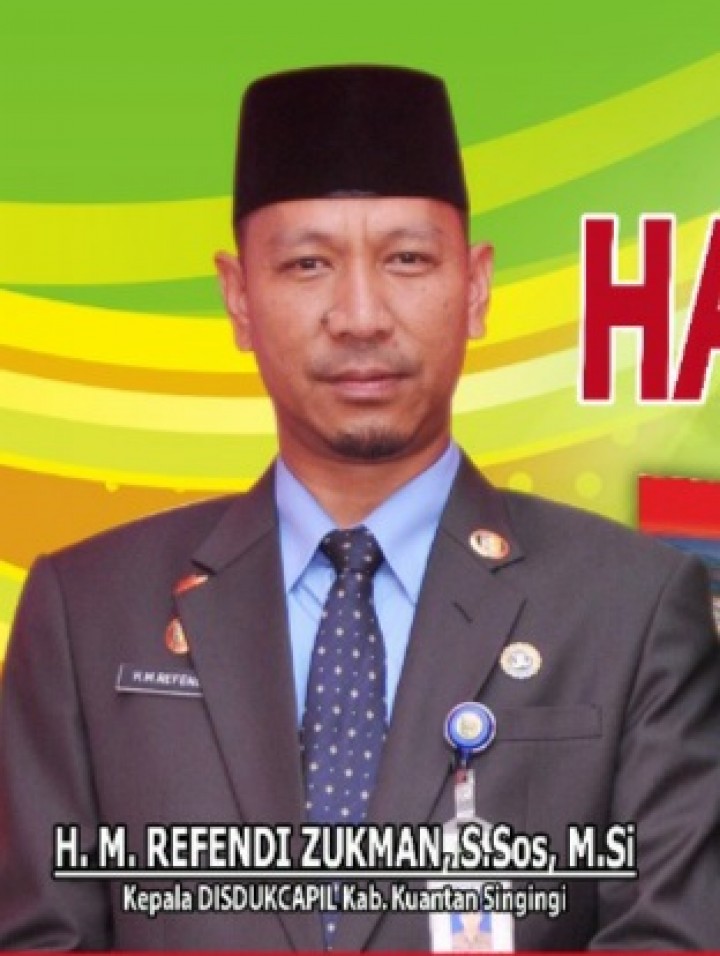 Kadisdukcapil Kuansing, HM Reffendi Zukman AP. M.Si