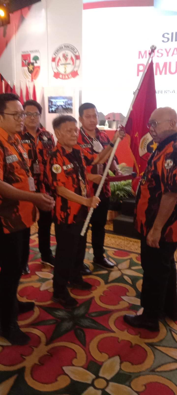 Anto Rachman kembali terpilih menjadi ketua pemuda Pancasila Riau untuk lima tahun kedepan