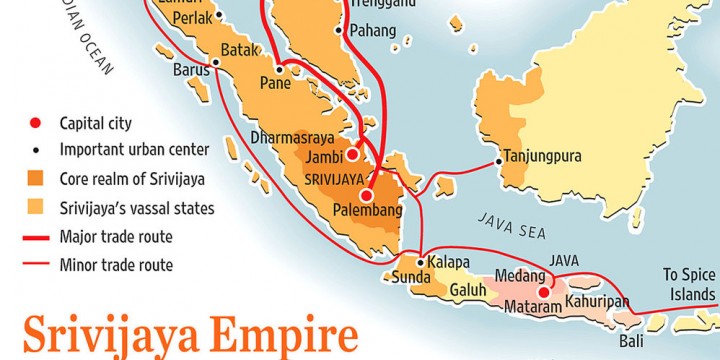 Daerah kekuasaan Kerajaan Sriwijaya. Sumber: Internet