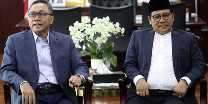 Ketum PAN Zulkifli Hasan dan Ketum PKB Muhaimin Iskandar . Sumber: Internet