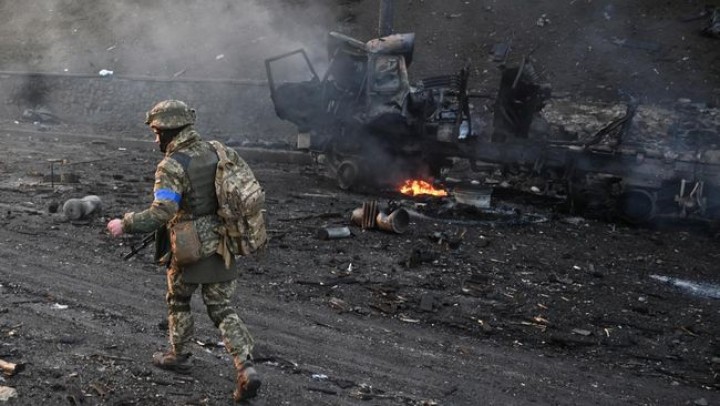 Rusia bombardir Kiev. Sumber: CNN Indonesia