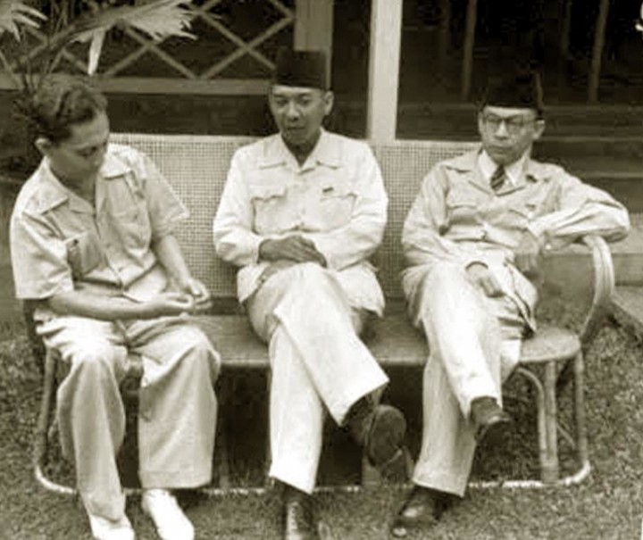 Soekarno, Hatta, dan Sjahrir. Sumber: Internet