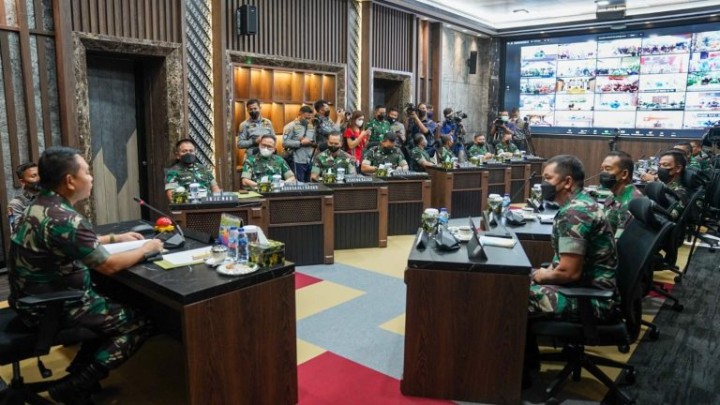 Vidio confrens Kasad Jendral TNI Dudung Abdurachman