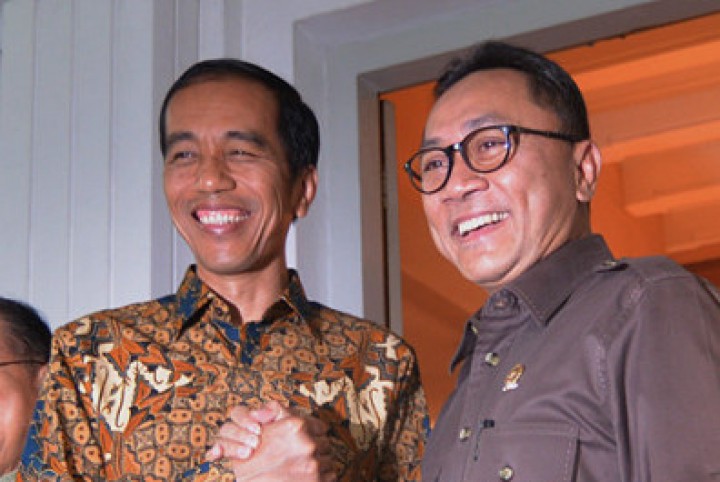 Presiden RI Joko Widodo dan Ketum PAN Zulkifli Hasan. Sumber: Internet