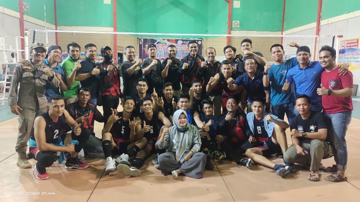 Tim Voly Satpol PP Riau berhasil melaju ke babak final Divisi Utama PBVSI Pekanbaru 2022