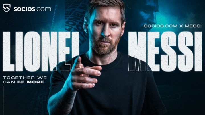 Messi jalin kerja sama dengan Socios.com. (Leo Messi)