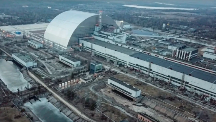 Pembangkit Listrik Tenaga Nuklir Chernobyl di Pripyat, Ukraina (Foto: EPA)