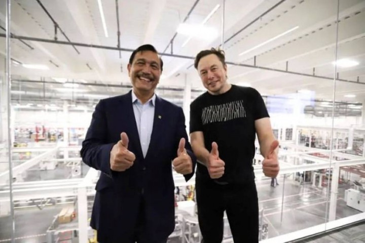 Luhut Binsar Pandjaitan dan Elon Musk [Instagram/@luhut.pandjaitan]