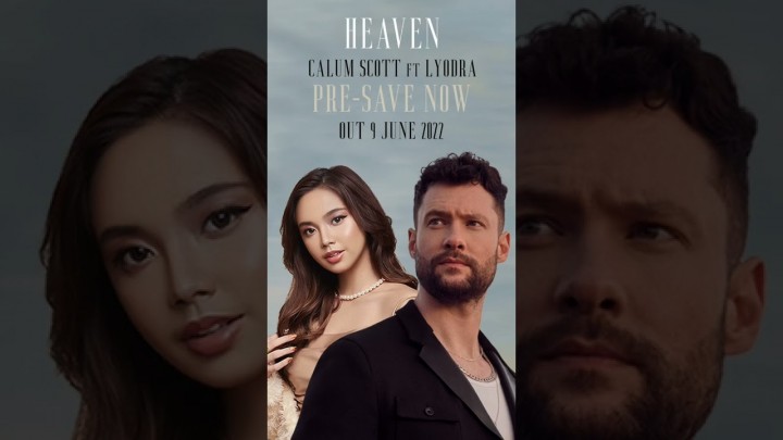 Poster Lyodra feat Calum Scott dengan lagu Heaven/net