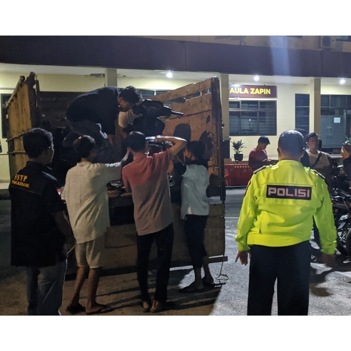 Polresta Pekanbaru Bubarkan Aksi Balap Liar di Sudirman Dinihari Tadi, Ratusan Motor Disita