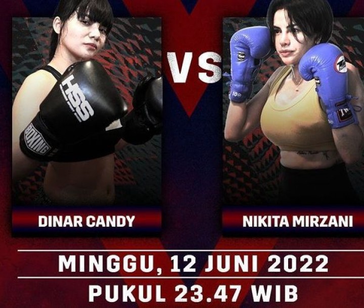 Dinar Candy Vs Nikita Mizani Dalam Pertandingan HSS/net