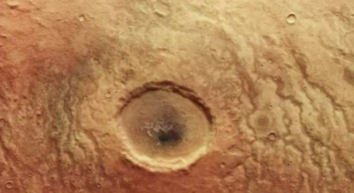 Gambar Mars diambil oleh Badan Antariksa Eropa.