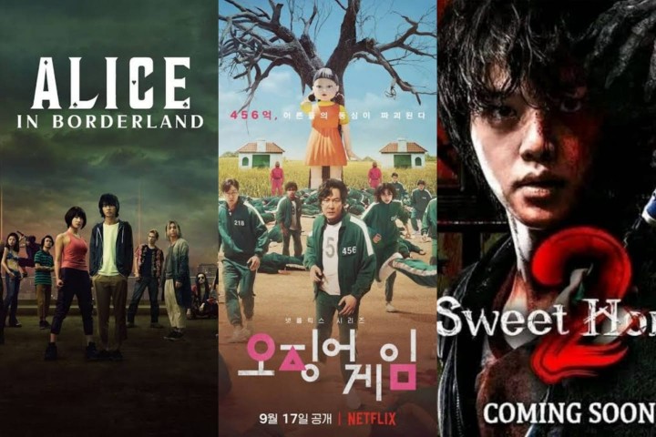 Alice in Borderland, Squid Game dan Sweet Home akan tayang di Netflix(kolase gambar/net)