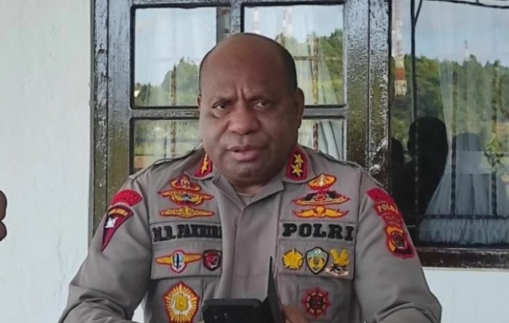 Kapolda Papua Irjen Pol Mathius D Fakhiri. Kapolda membenarkan adanya seorang anggota Brimob yang meninggal dunia di Papua usai diserang orang tak dikenal atau OTK. (Sumber: Kompastv/Ant)