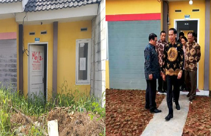 Foto kolase kondisi Villa Kencana Cikarang, Bekasi. Sumber: Internet