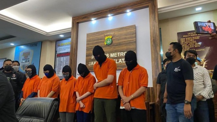 Konferensi Pers Penetapan Tersangka Kasus Holywing di Polres Metro Jakarta Selatan/detik.com