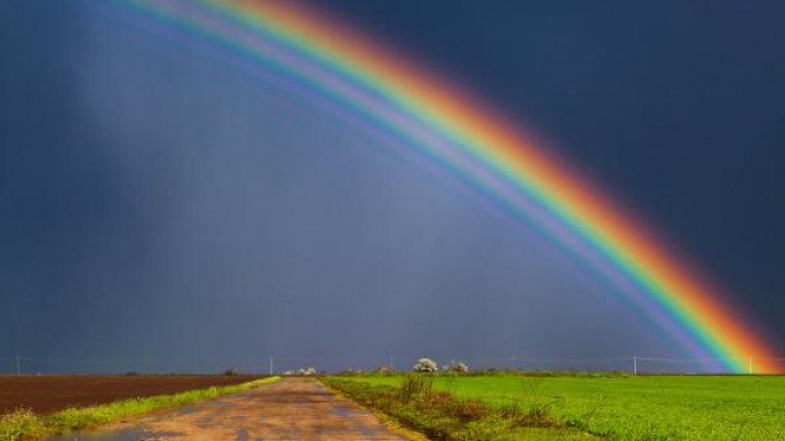 This is the process of forming a rainbow until it looks as beautiful as it is