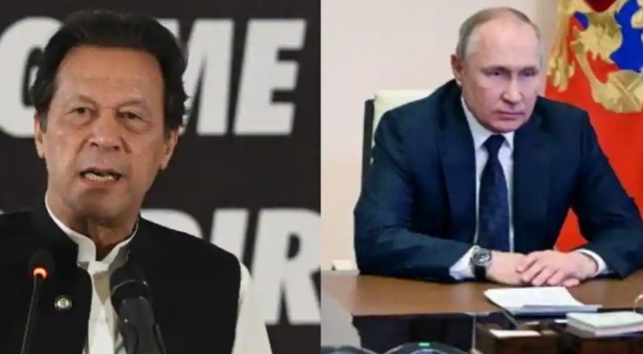 PM Pakistan, Imran Khan (kiri) dan Presiden Rusia, Vladimir Putin (kanan) /net