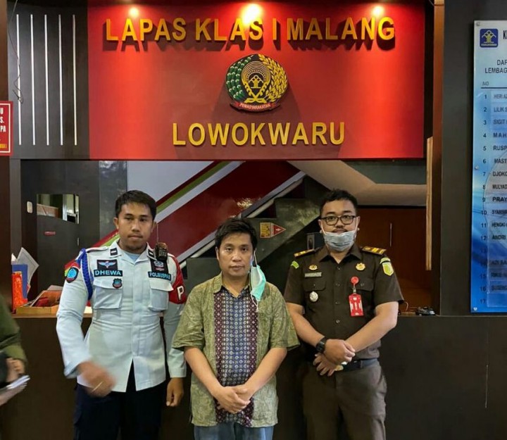 Julianto Eka Putra akhirnya ditahan di penjara Lowokwaru, Malang