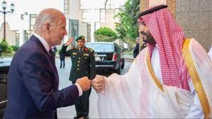 Joe Biden dan Pangeran Khalid Gubernur Jeddah/cnbc