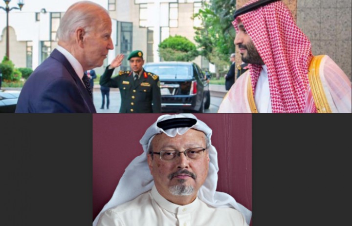 Joe Biden dan Putra Mahkota Arab Saudi, Mohammed Bin Salman mengangkat pembicaraan terkait pembunuhan Jamal Khashoggi /Riau24.com
