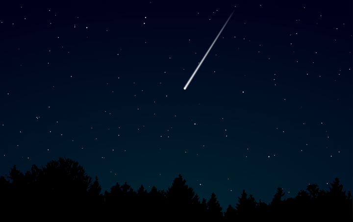 Ilustrasi hujan meteor yang akan terjadi di akhir Juli 2022 /pixabay