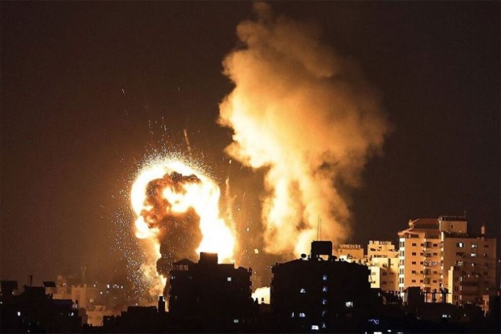 Potret Jet Tempur Israel Serang Posko Hamas di Jalur Gaza/detik.com